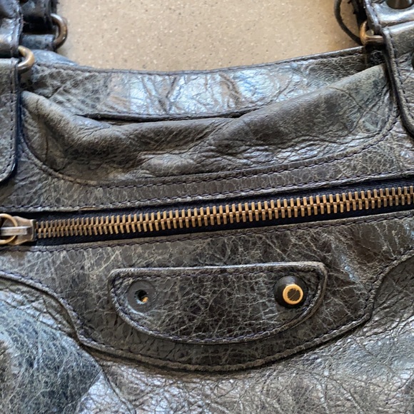 Balenciaga City Bag -Navy x Brass Hardware. - Picture 3 of 7